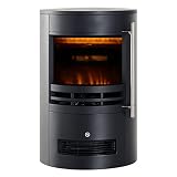 CLYZ Elektro Kamin LED Elektrokamin mit Flammeneffekt Wandkamin Standkamin Kaminofen 900/2000W Kamin Elek