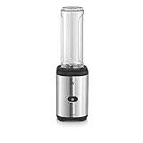 WMF Kult X Mix & Go Mini Smoothie Maker, Standmixer, Blender elektrisch, Shake Mixer 300 Watt, Tritan-Kunststoff F