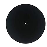 Filz-Plattenmatte für Phonograph, Plattenspieler, 25,4 cm, schwarz,