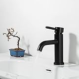 GAPPO Waschtischarmatur für Bad Wasserhahn Waschbecken Mischbatterie Waschtischbatterie Einhebel-mischer, Kaltes und Heißes Wasser Vorhanden, Schw