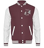 Hugin & Munin - Raben greifen Fisch - College Sweatjacke -S-Hot Pink-W