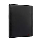 Wenger Venture Padfolio mit Tragegriffen, 10 Zoll Tabletfach, inkl. Notizblock DIN A4, Damen Herren, Business Uni, Schw