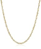 18 Karat / 750 Gold Singapur Kette Gelbgold Breite 1.80 mm Unisex Länge wählbar (60 CM)