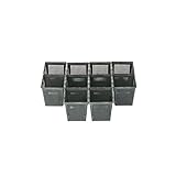 PFLANZKORB SET PFLANZHILFE Wasserpflanzen verschiedene Größen ideal für Gartenteich - gut geeignet für Teichplfanzen wie Seerosen Teichpflanzen Korb, Wasserpflanzen Teich (10 St. 11 x 11 x 11,5 cm)