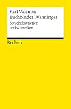 Buchbinder Wanninger. Sprachclownerien und Grotesk