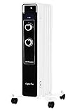 Orbegozo RJ 1000 Ölradiator, 5 Heizelemente, 1000 W, LED-Licht, regelbares Thermostat, drehbare R
