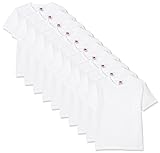 Fruit of the Loom Jungen Regular Fit T-Shirt Kids 10 Pack T-shirt, Weiß (White 30), 3-4 Y (Herstellergröße: 3-4 Y)