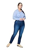 Zizzi Damen Emily Jeans Slim Jeans, per Pack ,Blau (Blue 1052),50 (Herstellergröße: 50/ 78 cm)