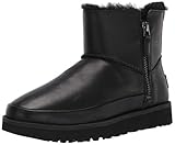 UGG Damen Classic Zip Mini Klassische Stiefel, Schwarz, 39 EU