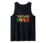 Vintage 1945 T-Shirt für Herren und Damen, Geschenk zum 77. Geburtstag Tank Top