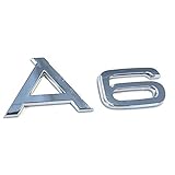 Audi 4F08537412ZZ Schriftzug A6 Emblem Logo Aufkleber Modellbezeichnung, chrom g