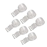 3 Paare BH-Träger Damen Durchsichtig Unsichtbar Transparent Einstellbar Träger Metaller haken Ersatzträger Bra Shoulder Straps 15