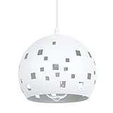 SISVIV Pierced Pendelleuchte Industrie Pendellampe Orientalische Lampe Metallform Hängelampe Retro Verstellbare Hollow Deckenleuchte für Café Bar Esstisch Foyer L