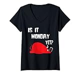 Damen Day Trading Börsenhändler ist es Montag noch Bull Broker T-Shirt mit V