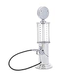 Relaxdays Getränkespender als Zapfsäule, lustige Biersäule mit Zapfpistole, Zapfanlage Bier, Metall, 900 ml,