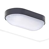 Kellerlampe LED Ovalleuchte Kellerleuchte LED Oktaplex Lighting 4000K 800lm Neutralweiß Base Oval IP65 9W Auß