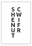 MOTIVISSO Städteposter SCHWEINFURT (weiß/schwarz) in 30cm X 40cm Bild Plakat Stadt Geschenk M