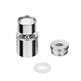 Idealead Schwenkbarer Wasserhahn Strahlregler, Wasserhahn Luftsprudler 22mm Innengewinde und 24mm Außengewinde für Küche/Bad Wasserhahn Aufsatz …