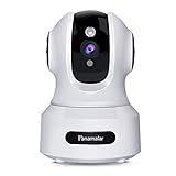 Panamalar WLAN IP Kamera, 3MP Innen Überwachungskamera 350°Schwenkbar FHD unterstützt LAN & WLAN Verbindung/Alexa/2 Weg Audio/Nachtsicht usw, Indoor Baby Kamera für Baby/Haustier PC Handy app