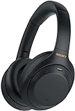 Sony WH-1000XM4 kabellose Bluetooth Noise Cancelling Kopfhörer (30h Akku, Touch Sensor, Headphones Connect App, Schnellladefunktion, optimiert für Amazon Alexa, Headset mit Mikrofon) Schw