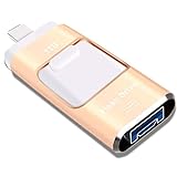 Sttarluk USB-Flash-Laufwerk, 1 TB, Foto-Stick für iPhone/iPad, externer Speicher, kompatibel mit iPad/iPod/Mac/Android/PC (1 TB Gold)