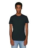 Hochwertiges enganliegendes Herren T-Shirt/slim fit/aus 100% Bio-Baumwolle. Eignet sich hervorragend zum bedrucken. (z.B.: mit Transfer-Folien/Textilfolien), Color:Black, Size:XXL