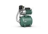 Wilo-Jet HWJ 20 L 203 Gartenpumpe mit 20L Membran-Druckbehälter, selbstansaugender Hauswasserautomat/Hauswasserwerk zur Wasserversorgung aus Brunnen, Zisternen, Regentonnen, 5000l/h, 4,2 bar, 750W