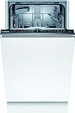 Bosch SPV2HKX41E Serie 2 Geschirrspüler Vollintegriert / E / 45 cm / 70 kWh/100 Zyklen / 9 MGD / Silence / InfoLight / Extra Trocknen / VarioBesteckkorb / Home C