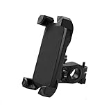RJGE Universal einstellbar Anti Shake 360 Rotation Smartphone Halterung Fahrradhalter Fahrradlenker Mobiltelefonhalter Stand (Color : Black Noir)