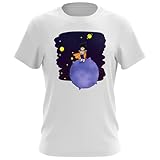 OKIWOKI Dragon Ball Z - DBZ Lustiges weiß Herren-T-Shirt - Der kleine Prinz Vegeta (Dragon Ball Z - DBZ Parodie signiert Hochwertiges T-Shirt in Größe XL - Ref : 838)