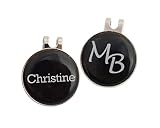 1 Cap-Clip incl. 1 Golfball Marker mit VORNAMEN oder INITIALEN, über 1500 Namen sofort erhältlich! Geschenk I