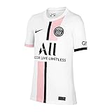 Nike - Paris Saint-Germain Saison 2021/22 Trikot Away Spielausrüstung, L, Unisex, White/Punch/Black