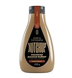 NUTCHUP | Die erste gepresste Erdnussbutter | Cremiger Nussbelag | Glutenfrei, vegan | Schlankheitskur für Diabetiker mit Keto Paleo Dukan-Diät | 435g Flasche (Toffee)