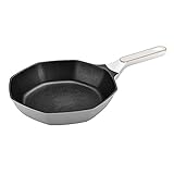 wdpinpan Haushalts-Mafan-Stein-Antihaft-Bratpfanne, Achteckige Bratpfanne, Weniger Ölrauchgas, Induktionsherd-Kochgeschirr, Aluminium-Verbundboden, Gleichmäßige Wärmeleitung, Zum Kochen/B