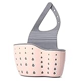 Mxhuc Waschbecken Regal Seifenschwamm Abtropfgestell Gummiaufbewahrungskorb Tasche Wasserhahnhalter Sink Shelf Soap Sponge Drain Rack Rubber Storage Basket Bag Faucet H