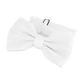 DonDon Fliege Schleife Weiß bereits gebunden verstellb