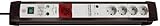 Brennenstuhl Premium-Line, Steckdosenleiste 5-Fach mit Überspannungsschutz und Master Slave Funktion (3m Kabel und Schalter) Farbe: schwarz/lichtg