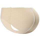 Everbellus PushUp Höschen Padded Seamless Bauchsteuerung Unterwäsche für Frauen Beige S