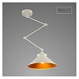 CLEIO Nordic DIY Persönlichkeit Pendelleuchten Falten Eisen Lampe Hängelampe Schlafzimmer Studierende Bar Restaurant Kreative Einstellbare Lichter (Body Color : White C3)