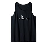 Windsurfen Herzschlag Windsurfer Surfboard Heartbeat Surfer Tank Top