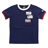 Champion Crewneck T-Shirt, dunkelblau, 7-8