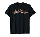 Bike Geschenk Rad Fahrradfahrer EKG Herzschlag Fahrrad T-S