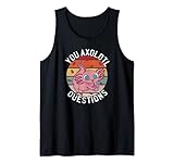 You Axolotl Questions Shirt Pink Strawberry Milkshake Tank Top