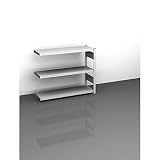 hofe Sideboard-Steckregal, lichtgrau - Höhe 825 mm, 3 Böden, Anbauregal, Fachlast 150 kg - Schrankregale Aktenordnerregale Eckregale Regalwände Büroregale Büroregalsysteme Schrankreg
