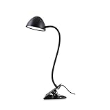 YCX LED Schreibtisch Lamp Dimmbare Clip Am Buch Lesen Licht, Drehung Buch Lesen Studium Entspannung,Schw