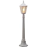 Konstsmide Firenze 7215-250 Wegeleuchte B: 23,5cm T: 23,5cm H: 120cm / 1x100W / IP43 / lackiertes Aluminium / matt-weiß