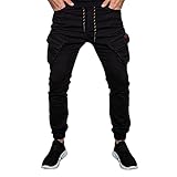 Herren Hose Outdoorhose Jogger Chino Cargo Hosen Slim Fit Casual Jogger Stretch Sporthose Freizeithose Fitness Sport Trekking Stretch Freitzeithose Streetwear Hosen mit Mehreren T