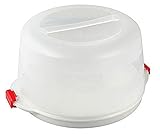 Dr. Oetker Kuchenbox, Party- und Tortenbutler mit Tragehenkel und Fach für Kühlakkus, runder Kuchenbehälter mit Servierboden (Kuchentransportbox: Ø 38,5x19 cm), Menge: 1 Stück