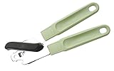 FACKELMANN Dosenöffner 21 cm Ecolution, umweltfreundlicher Öffner mit ergonomischem Griff, nachhaltiger & hochwertiger Küchenhelfer mit Funktionsteil aus Edelstahl (Farbe: Mintgrün/Lichtgrau)