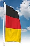 Deitert Deutschland-Fahne – 80x200cm, Deutschland Flagge im Hochformat, Hissfahne aus reißfestem Poly